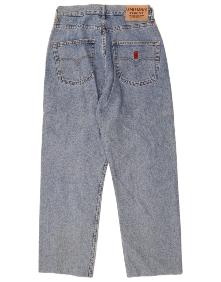 Uniform Herre tilspidsede jeans W32 L28 blå bomuld