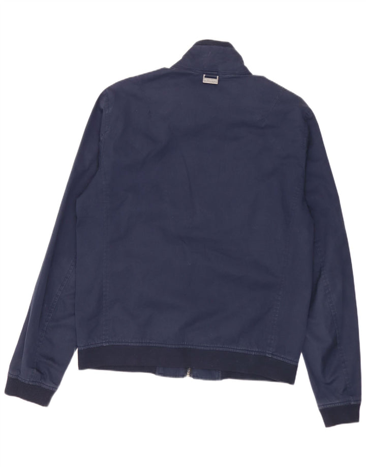 Michael Kors Herre Bomber Jacket UK 36 Small Navy Blue Viscose
