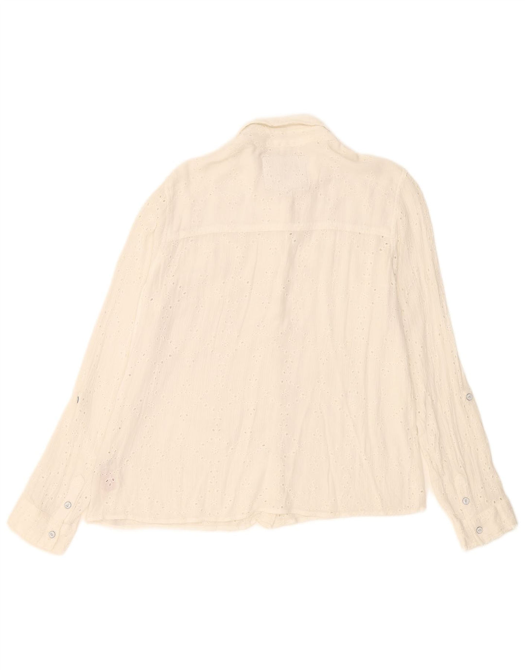 Superdry Dameskjorte UK 18 XL Hvid Bomuld