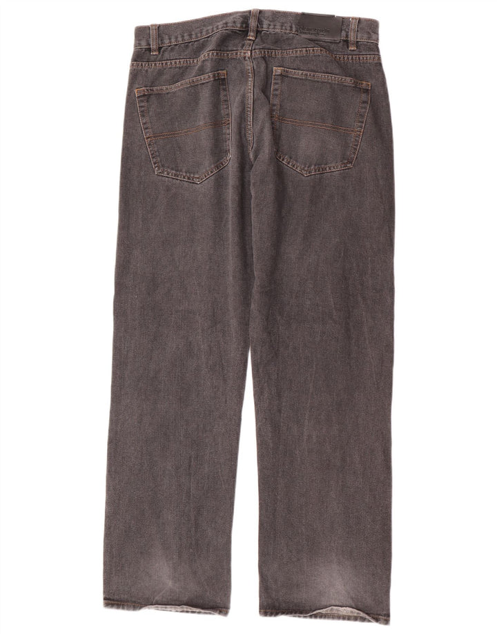 Pierre Cardin Straight Jeans til mænd W36 L30 Grå bomuld