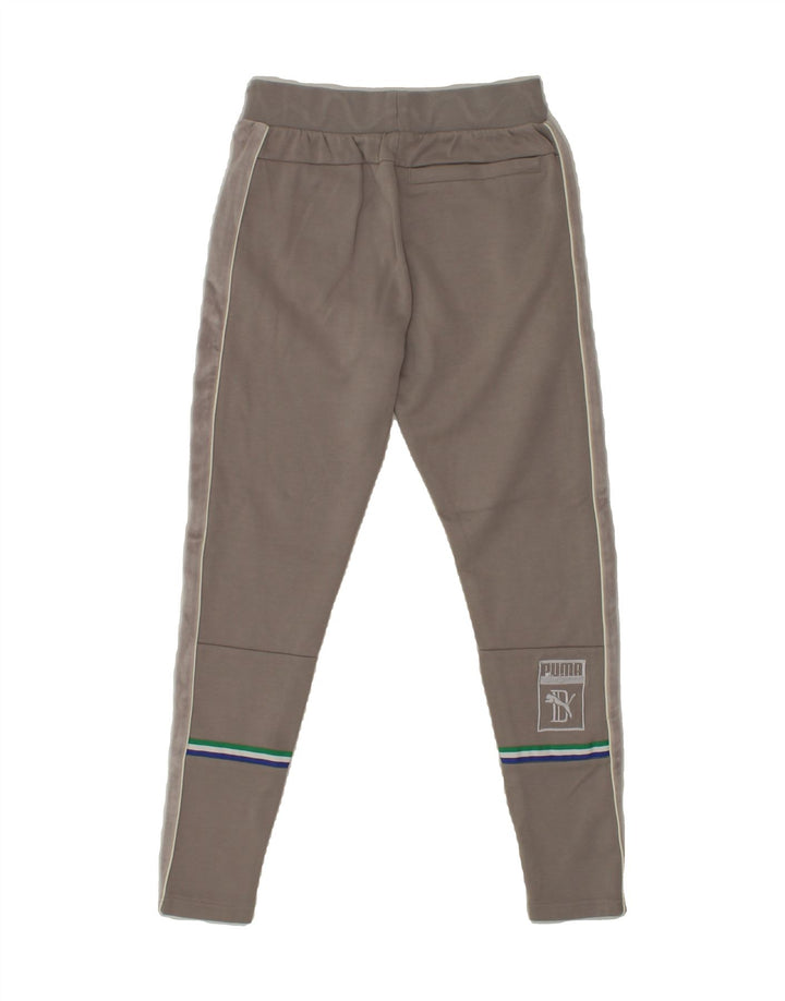 PUMA Womens Graphic Tracksuit Trousers UK 6 XS Grey Vintage Puma and Second-Hand Puma from Messina Hembry 