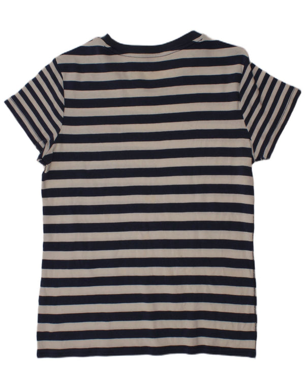 Nike Boys T-Shirt Top 12-13 år Stor marineblå stribet