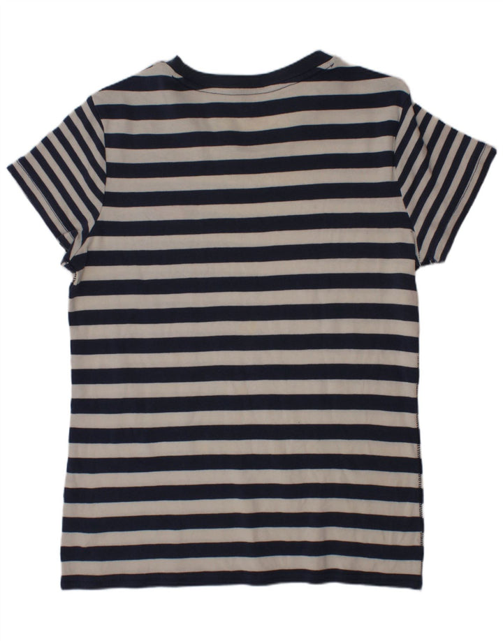 Nike Boys T-Shirt Top 12-13 år Stor marineblå stribet