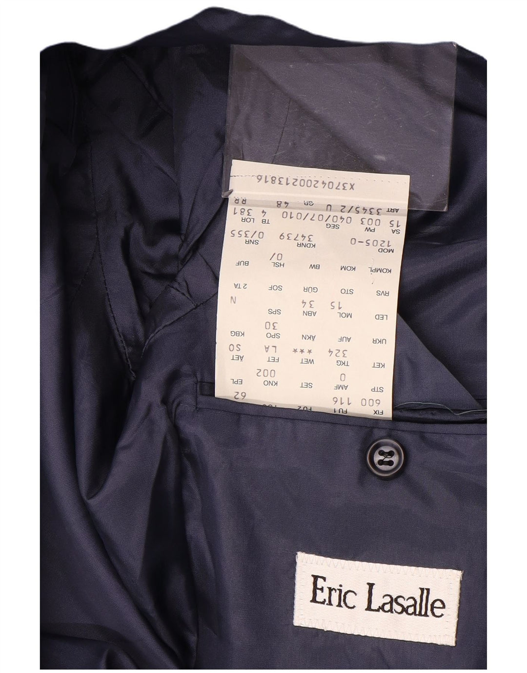 ERIC LASALLE Dobbeltradet blazerjakke til kvinder IT 48 XL Blå