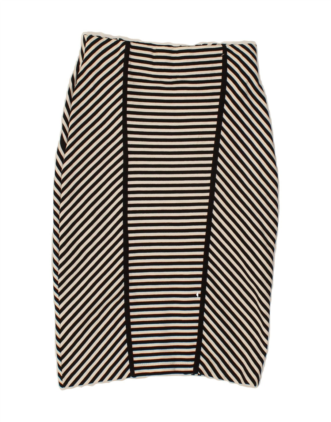 JANE NORMAN Womens Pencil Skirt W26 Small  Black Striped Vintage Jane Norman and Second-Hand Jane Norman from Messina Hembry 