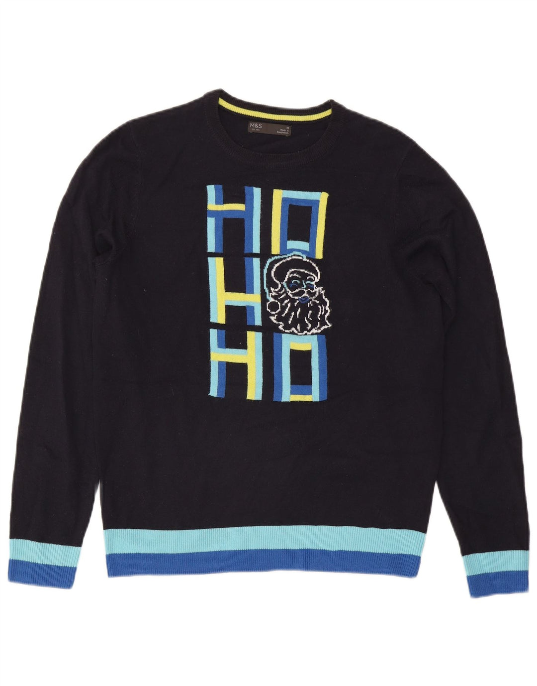 Marks & Spencer Dame sweater med rund hals DK 14 Medium Navy Blue