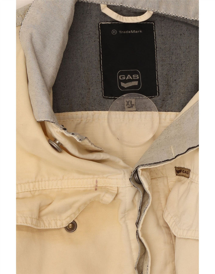 GAS Dame denimjakke UK 18 XL Off White Colourblock