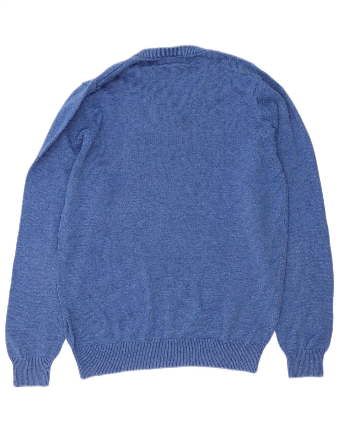 Marks & Spencer Herre V-hals sweater lille blå bomuld