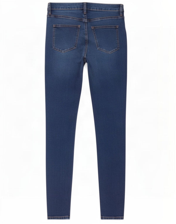 Marks & Spencer Dame Super Skinny Jeans UK 12 Medium W28 L27 Blå Bomuld