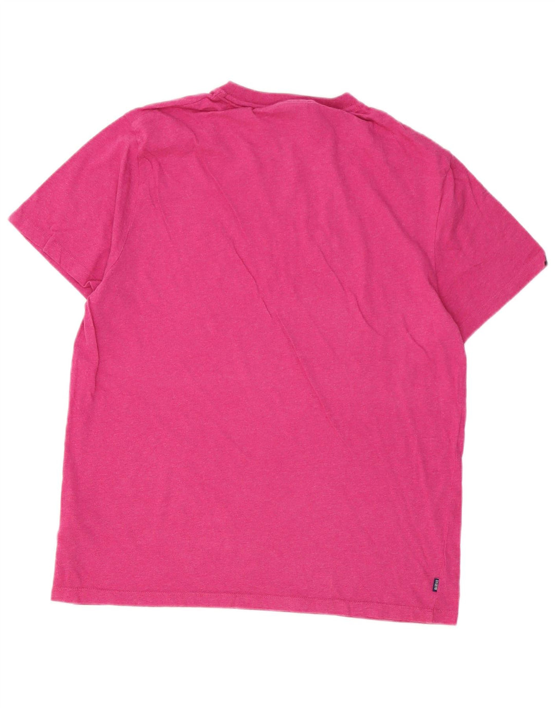 SUPERDRY Herre T-Shirt Top 2XL Pink Bomuld