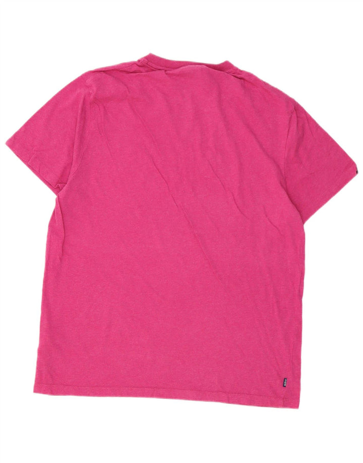 SUPERDRY Herre T-Shirt Top 2XL Pink Bomuld