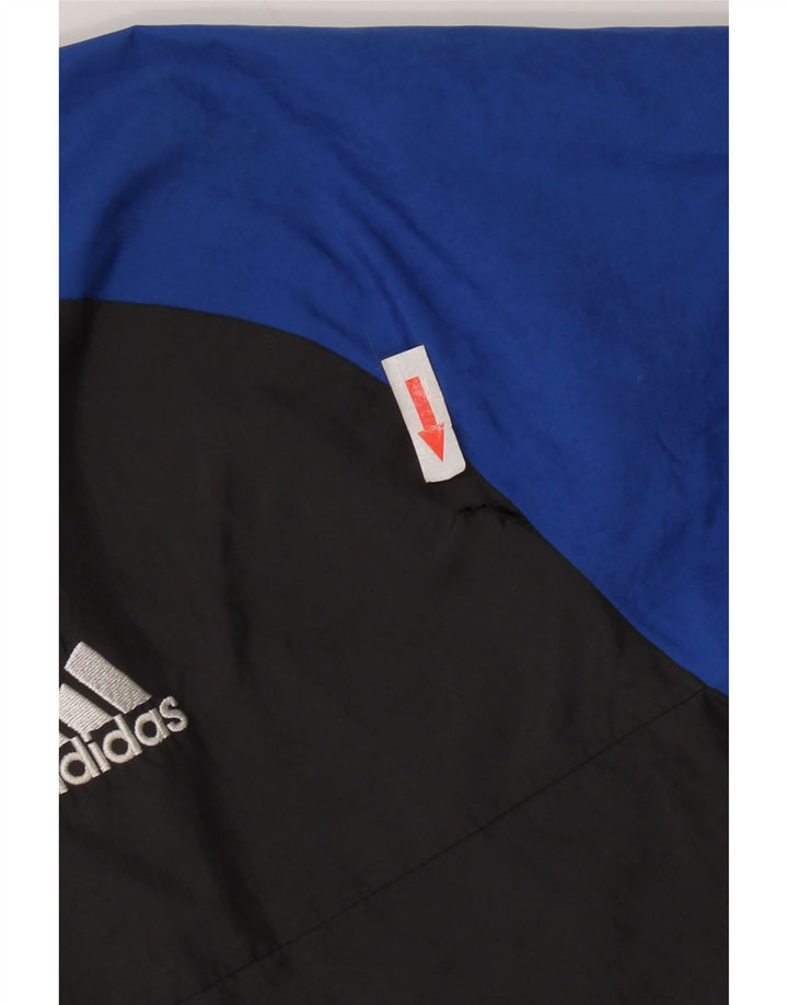 Adidas Boys Windbreaker Jacket 9-10 år Sort Colourblock Polyester