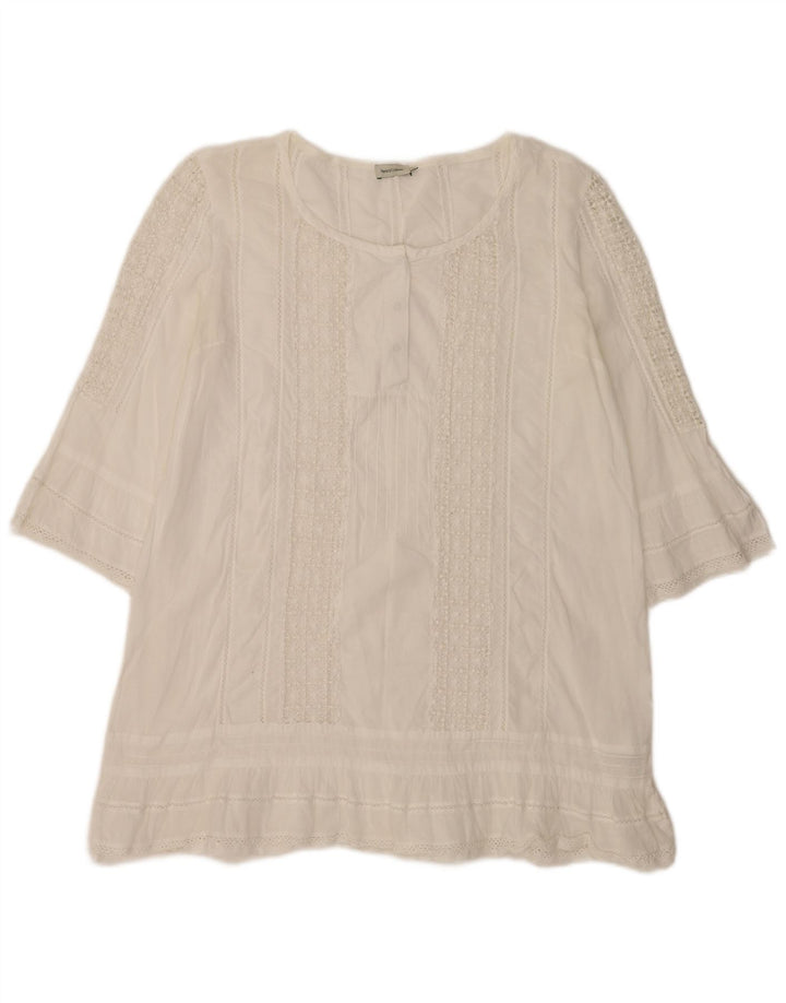 Henry s 3/4-ærmet oversized tunikatop IT 40 Small White