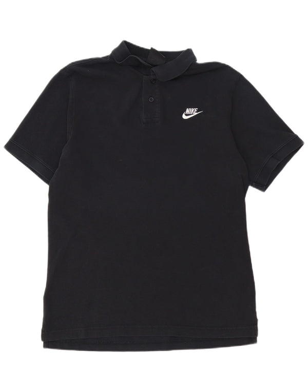 NIKE Poloshirt til mænd, medium sort bomuld