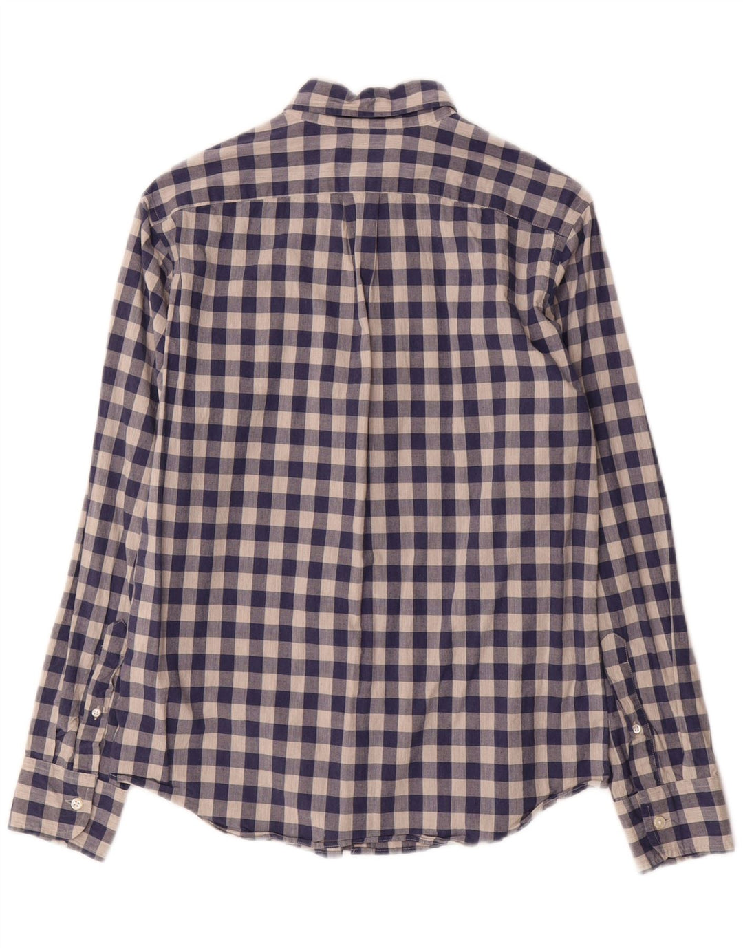 J. CREW Slim skjorte til mænd, lille marineblå Gingham bomuld