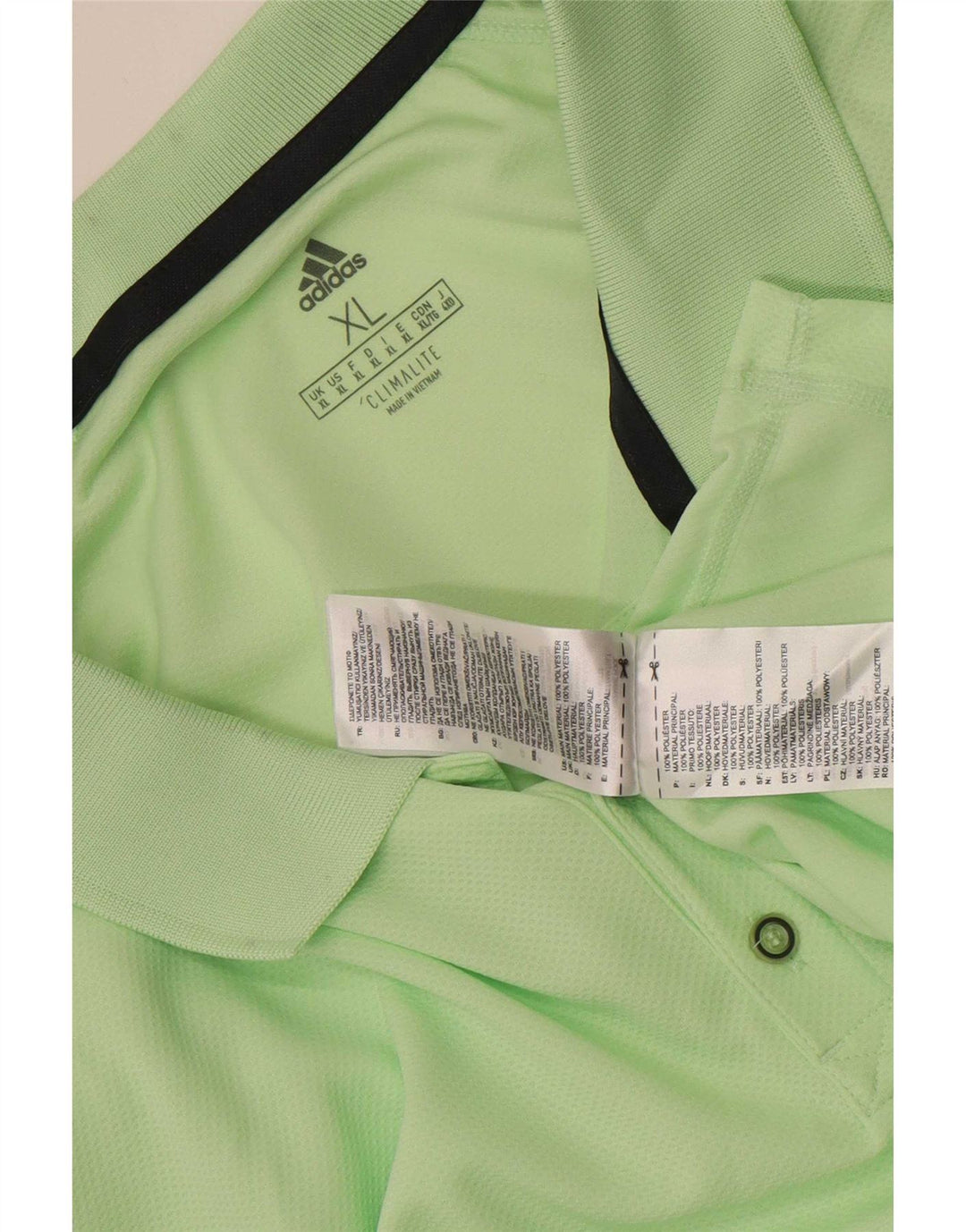 Adidas Herre Climalite Polo Shirt XL Grøn Polyester