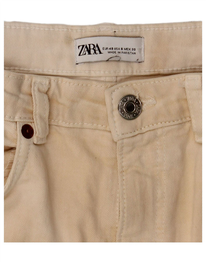 Zara Dame Bootcut Casual Bukser EU 40 Medium W30 L26 Beige