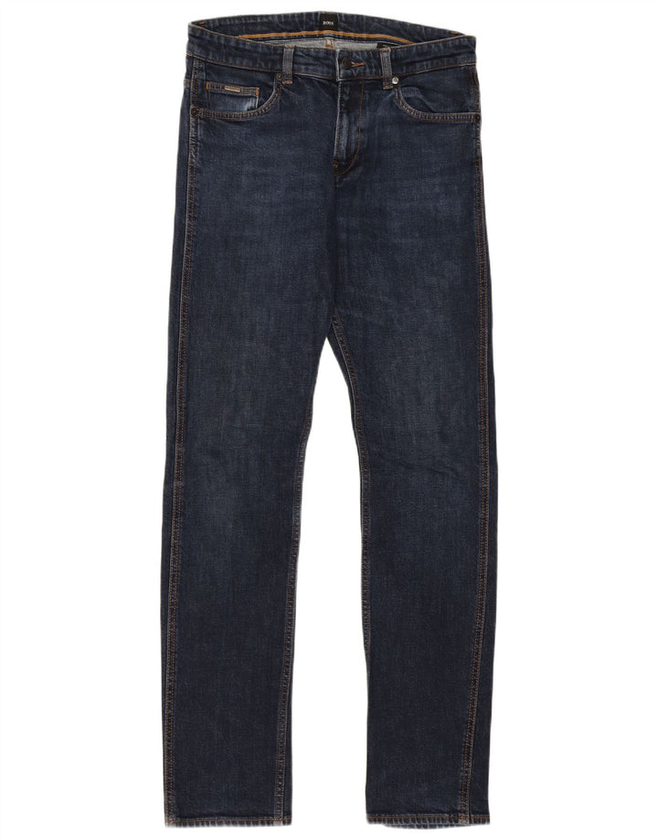 Hugo Boss Slim Jeans til mænd W32 L33 Marineblå