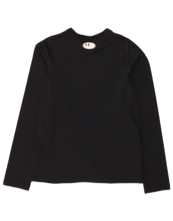 Under Armour Boys Heat Gear Top Langærmet 9-10 år Medium Sort