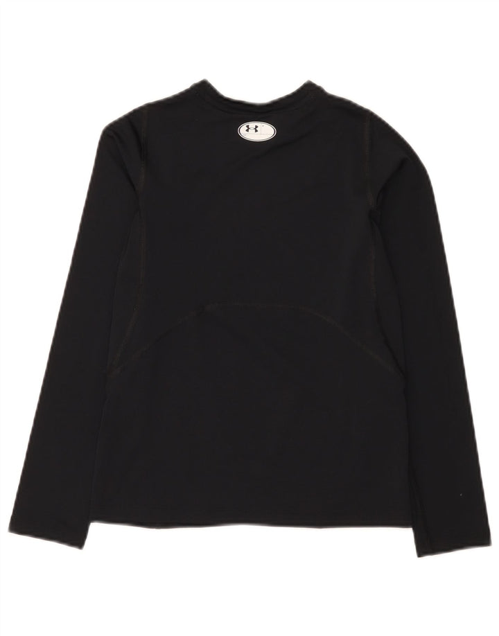 Under Armour Boys Heat Gear Top Langærmet 9-10 år Medium Sort