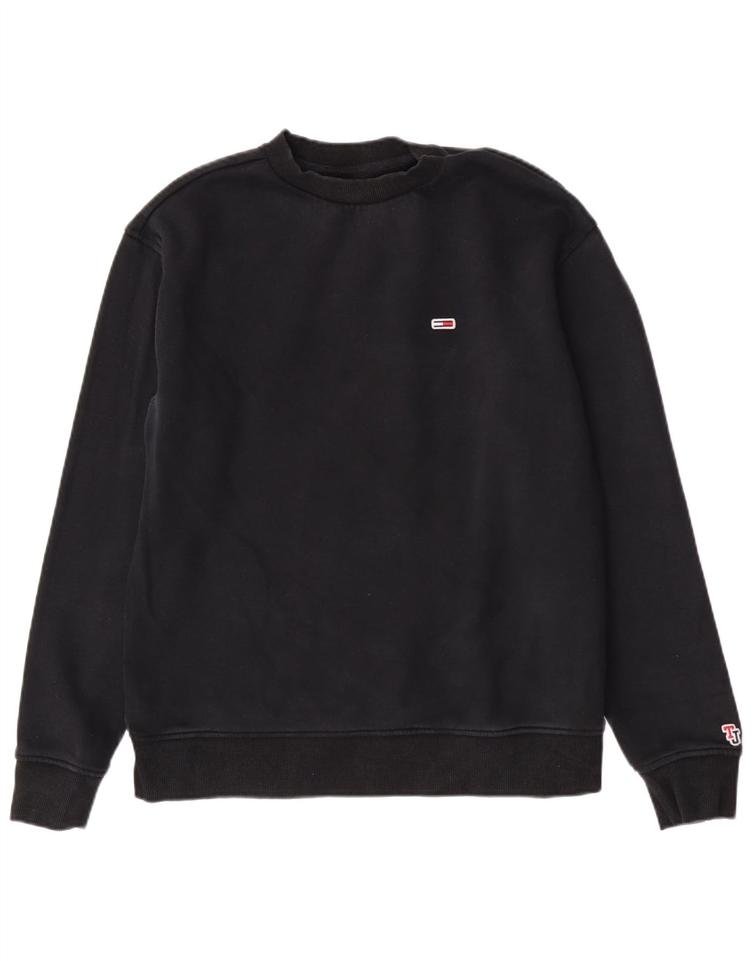 Tommy Hilfiger Dame Regular Fit Sweatshirt Jumper Medium Sort Bomuld
