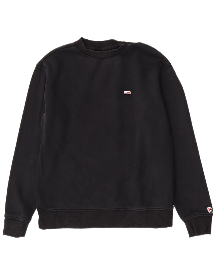 Tommy Hilfiger Dame Regular Fit Sweatshirt Jumper Medium Sort Bomuld