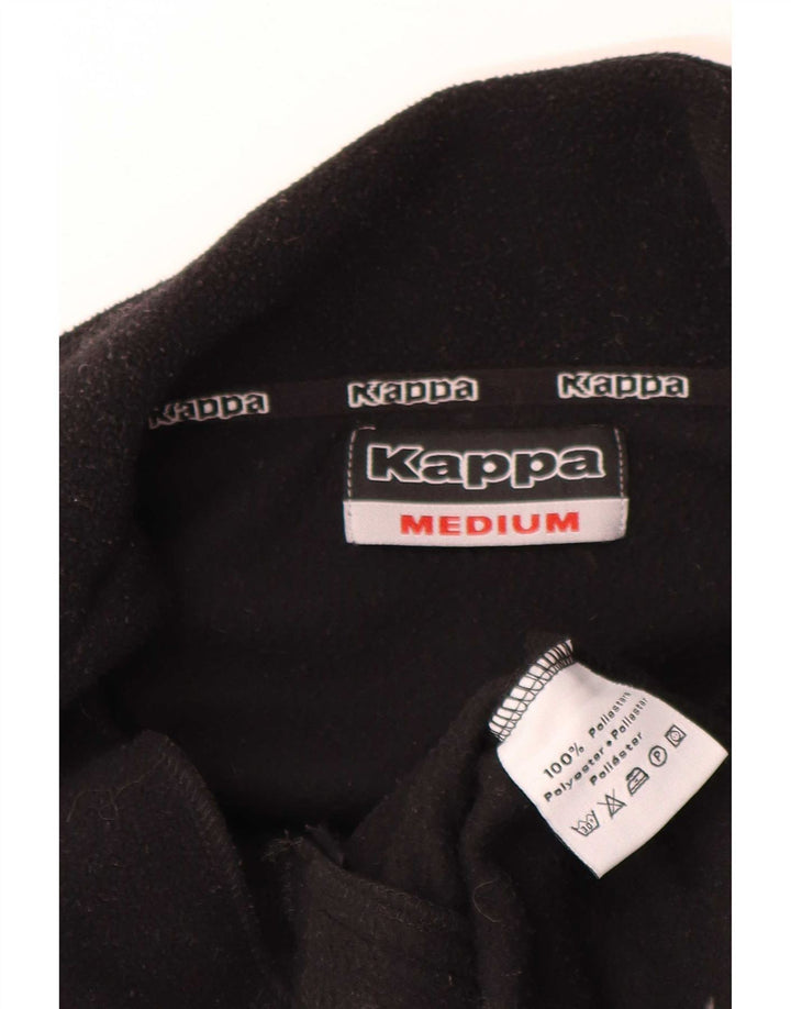 Kappa Fleecejakke til mænd UK 38 Medium Sort Colourblock Polyester