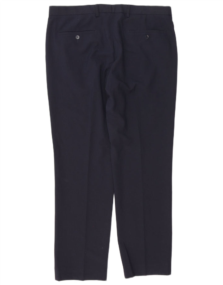 Marks & Spencer Herre Regular Fit Chinobukser W36 L31 Marineblå polyester