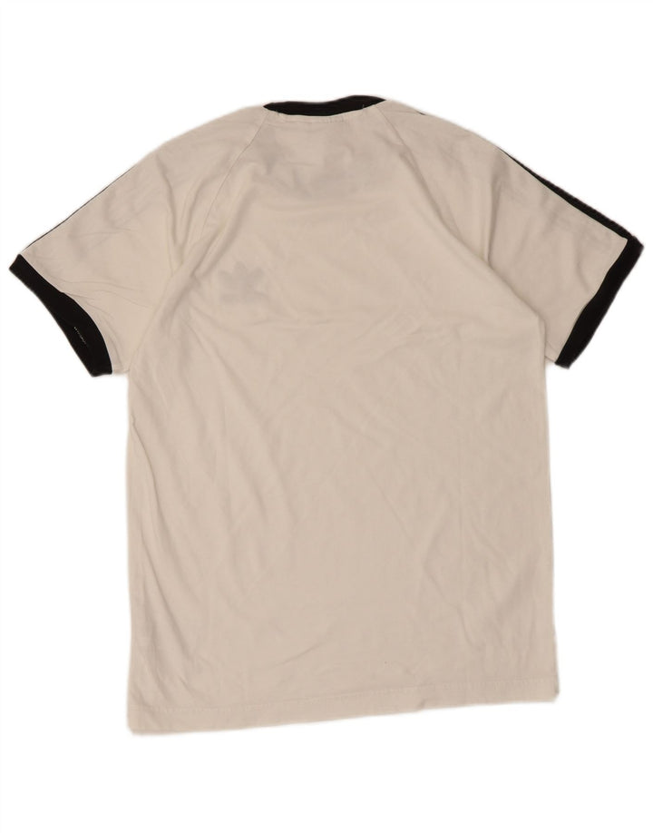 Adidas herre T-shirt top lille hvid bomuld