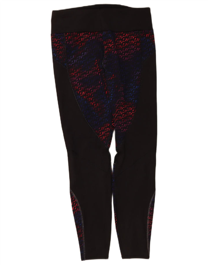 Marks & Spencer Womens Leggings UK 14 Stor sort geometrisk polyester