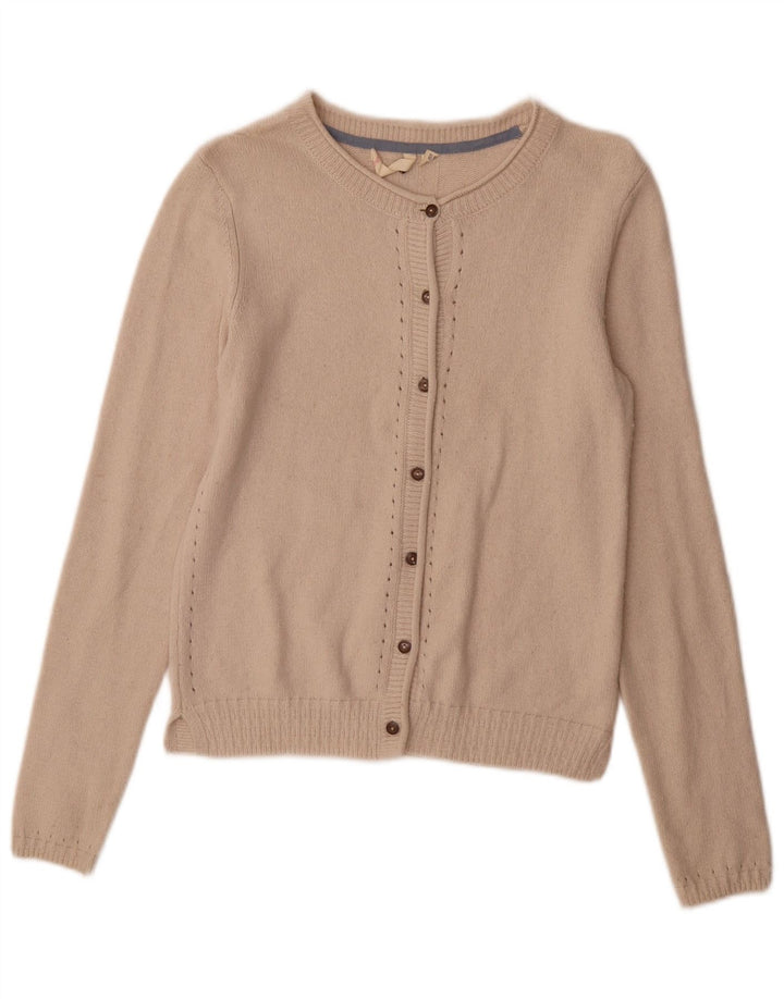 White Stuff Dame Cardigan Sweater UK 8 Small Off Nylon