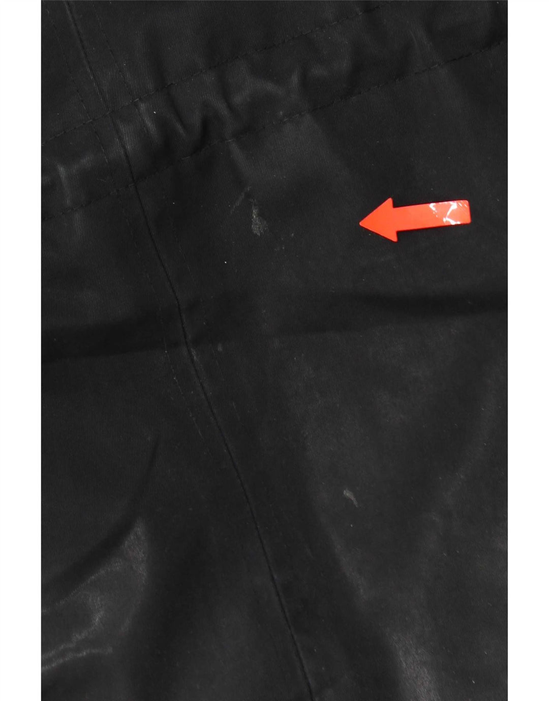 Zara Dame Hooded Parka Jacket UK 14 Medium Black Polyester