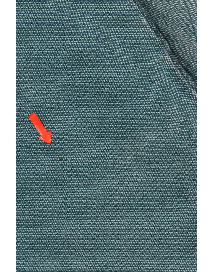 Fat Face Herre Zip Neck Sweatshirt Jumper Stor Blå Bomuld