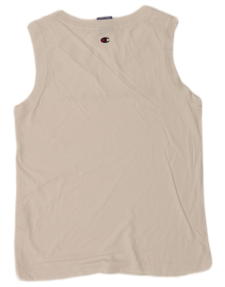 Champion Herre Grafisk Vest Top Lille Hvid Bomuld