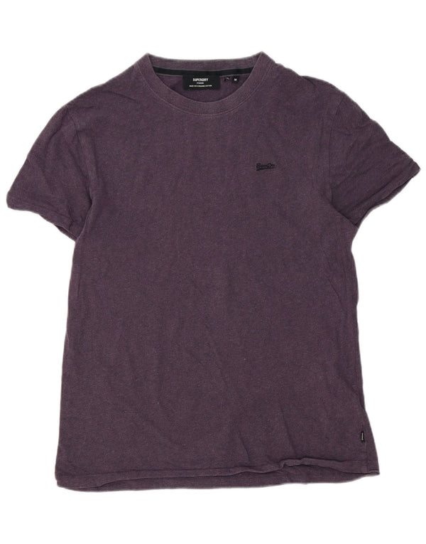 Superdry Herre T-shirt Top Medium Lilla Bomuld