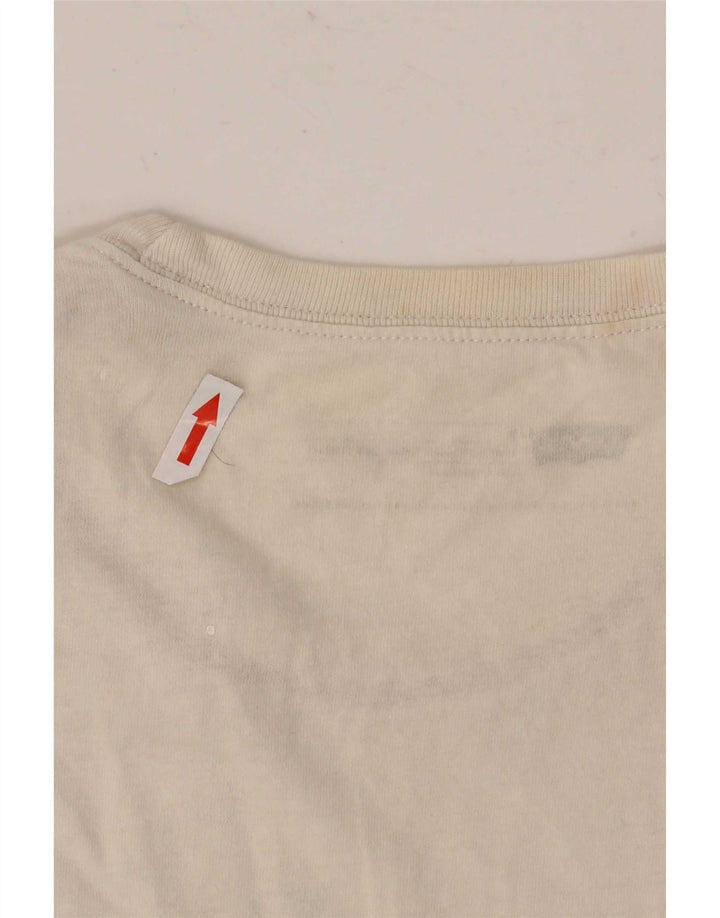 Levi's Herre Standard Fit Grafisk T-shirt Top Medium Hvid Bomuld