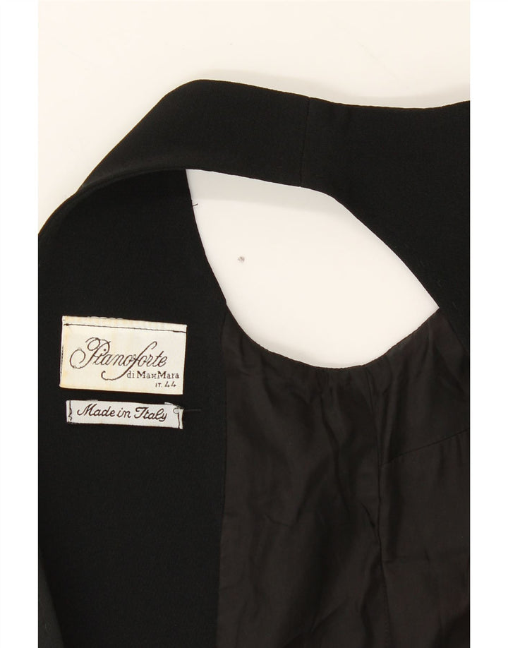 MAX MARA Womens Sleeveless Sheath Dress IT 44 Medium Black Acetate Vintage Max Mara and Second-Hand Max Mara from Messina Hembry 