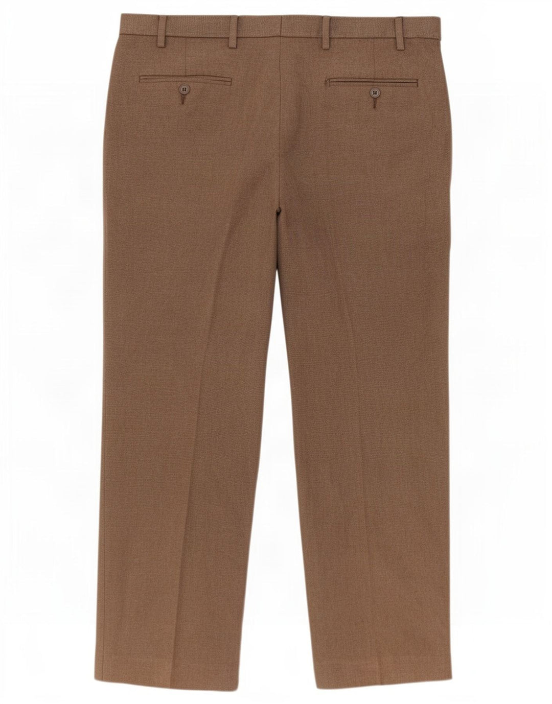 Marks & Spencer Herre Regular Suit Bukser W38 L29 Brun Polyester
