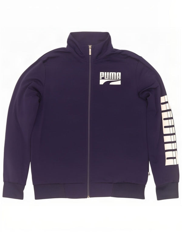 Puma Herre grafisk træningsdragt Topjakke Stor marineblå polyester