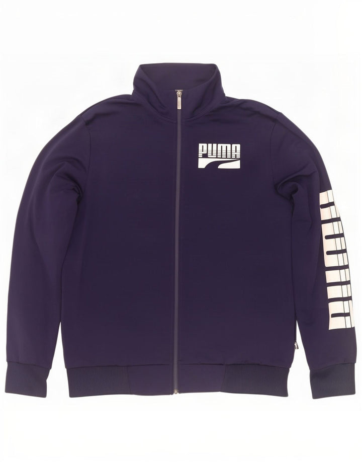 Puma Herre grafisk træningsdragt Topjakke Stor marineblå polyester