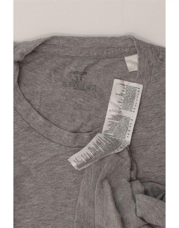 ADIDAS T-shirt top mellem grå bomuld til mænd