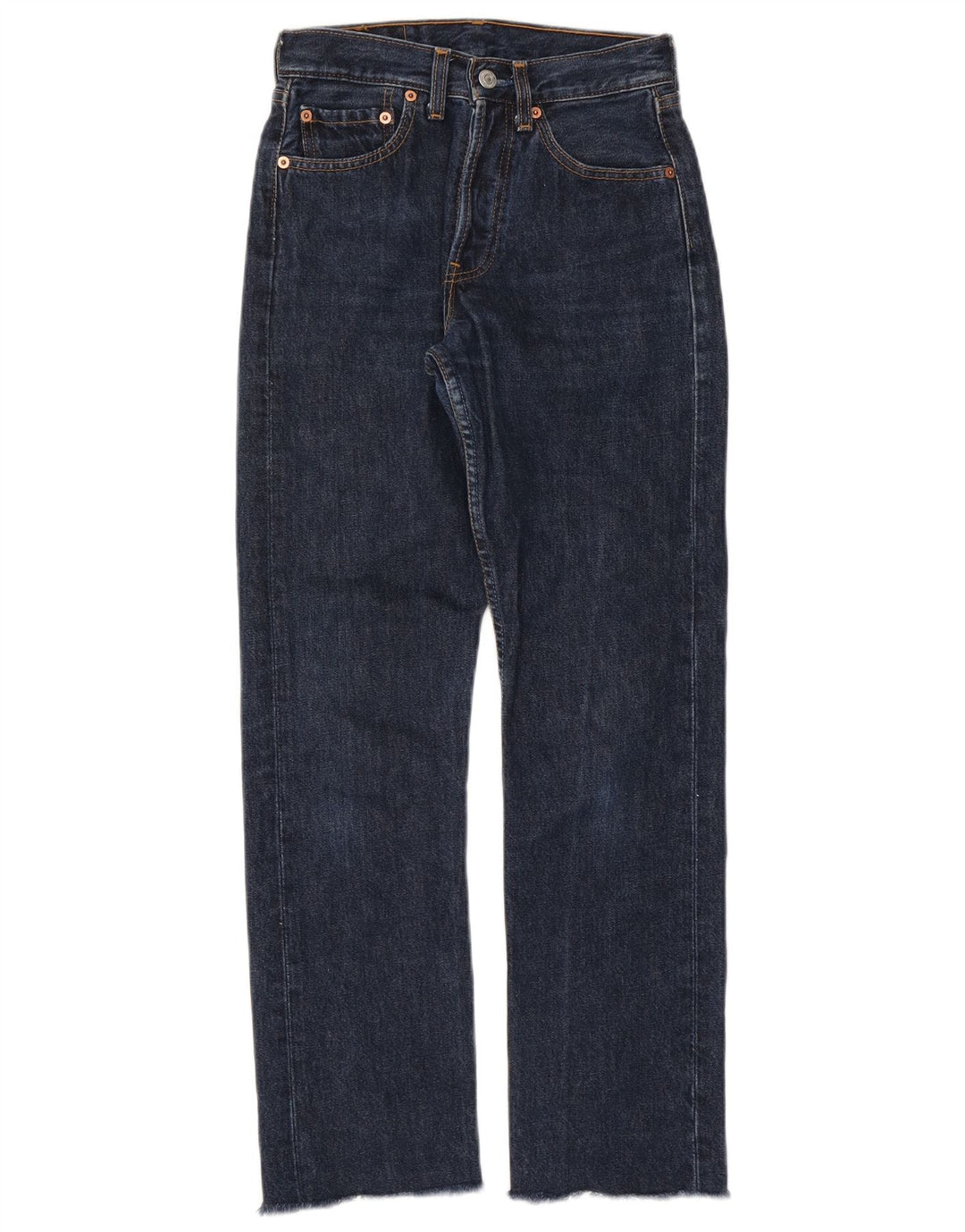 Levi's Dame 501 Straight Jeans W26 L30 Marineblå