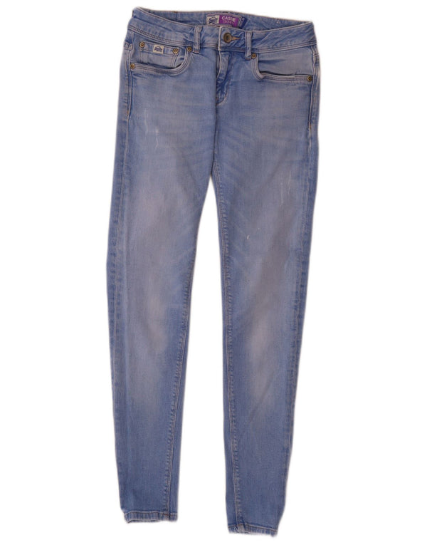 Superdry Cassie Skinny Jeans til kvinder W27 L30 blå bomuld