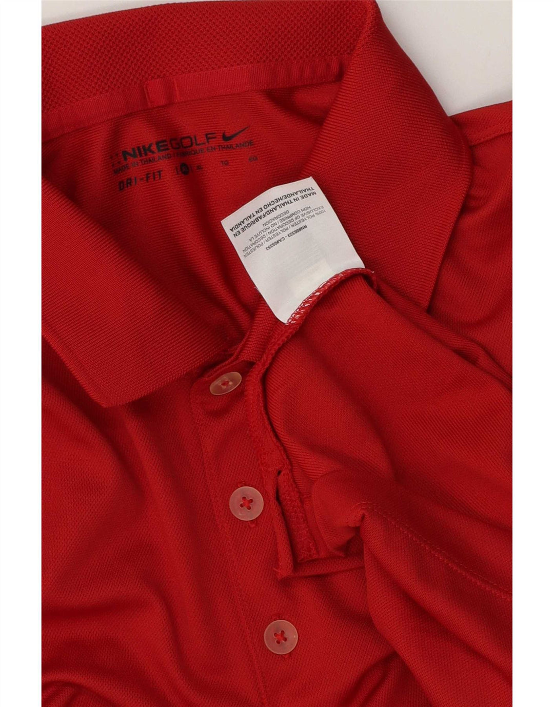 Nike Herre Dri Fit Polo Shirt XL Rød Polyester
