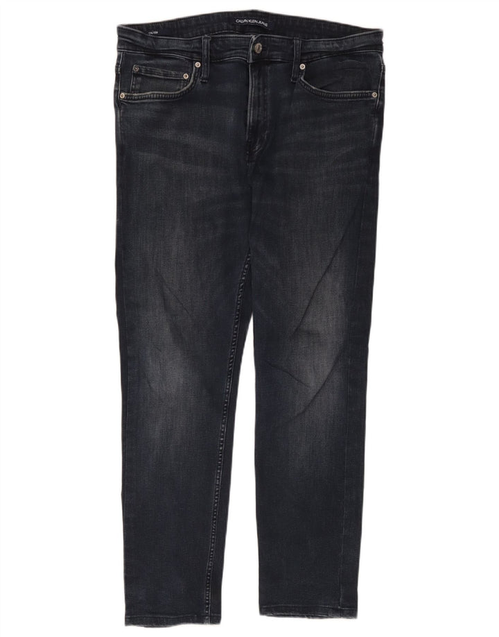 Calvin Klein Herre Slim Jeans W34 L30 Navy Blue