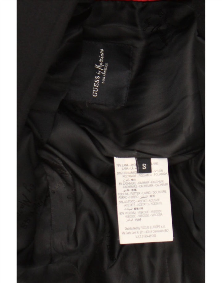 Guess By Marciano Herre Overfrakke UK 36 Small Black Wool
