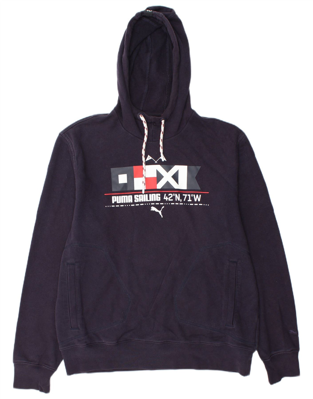 PUMA Grafisk hættetrøje til mænd XL Lilla