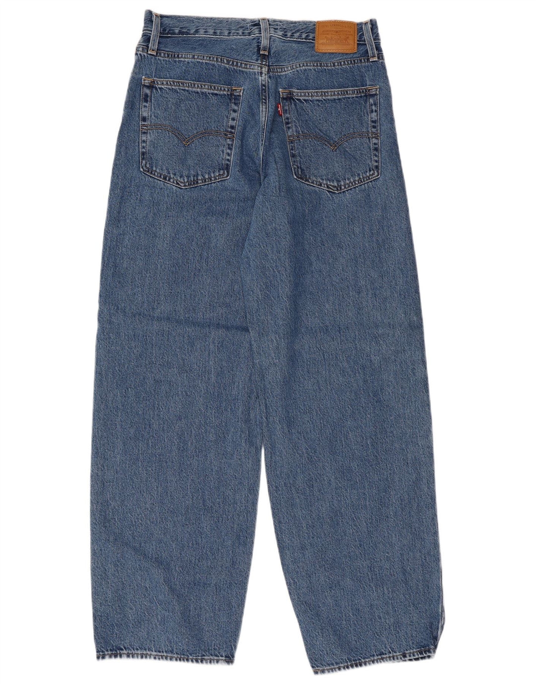 LEVI'S Dame Baggy Dad Jeans med brede ben W27 L30 Blå Bomuld