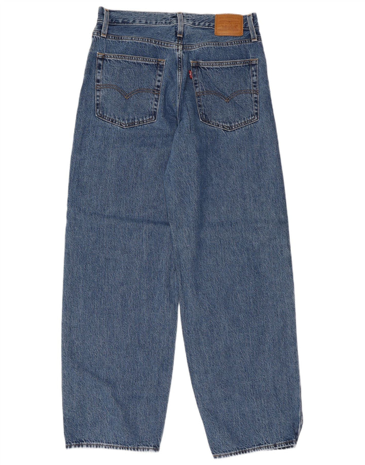 LEVI'S Dame Baggy Dad Jeans med brede ben W27 L30 Blå Bomuld