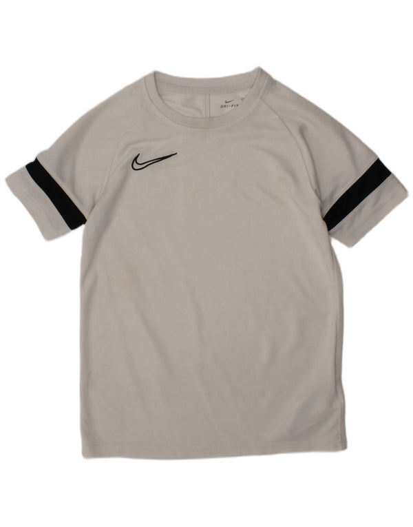 Nike Boys Dri Fit T-Shirt Top 10-11 år Medium White Polyester